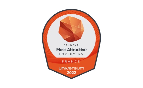 Student Most Attractive employers award for France by Universum 2022